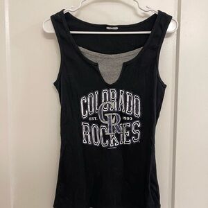 Vintage Colorado Rockies Sporty Baseball Women's Tank Top